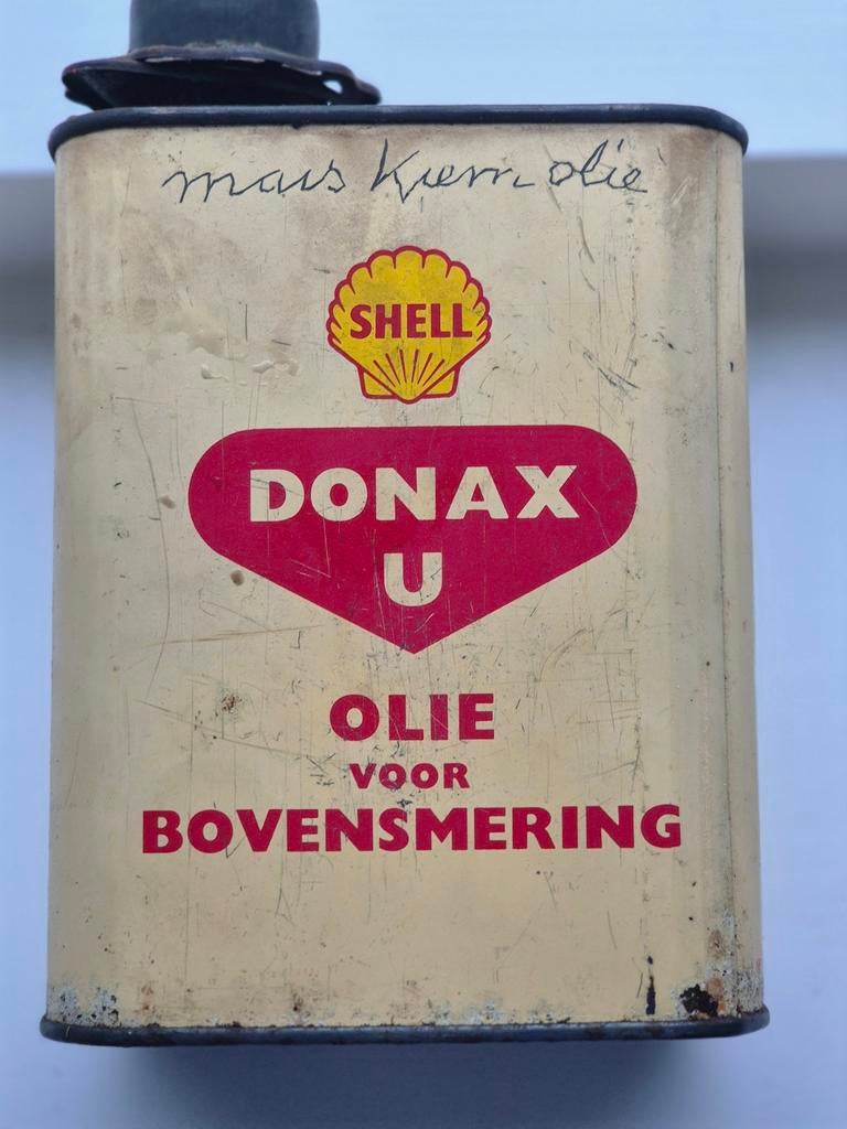 Shell Donax Olie Bovensmering blik, Ophalen of Verzenden, Gebruikt, Overige