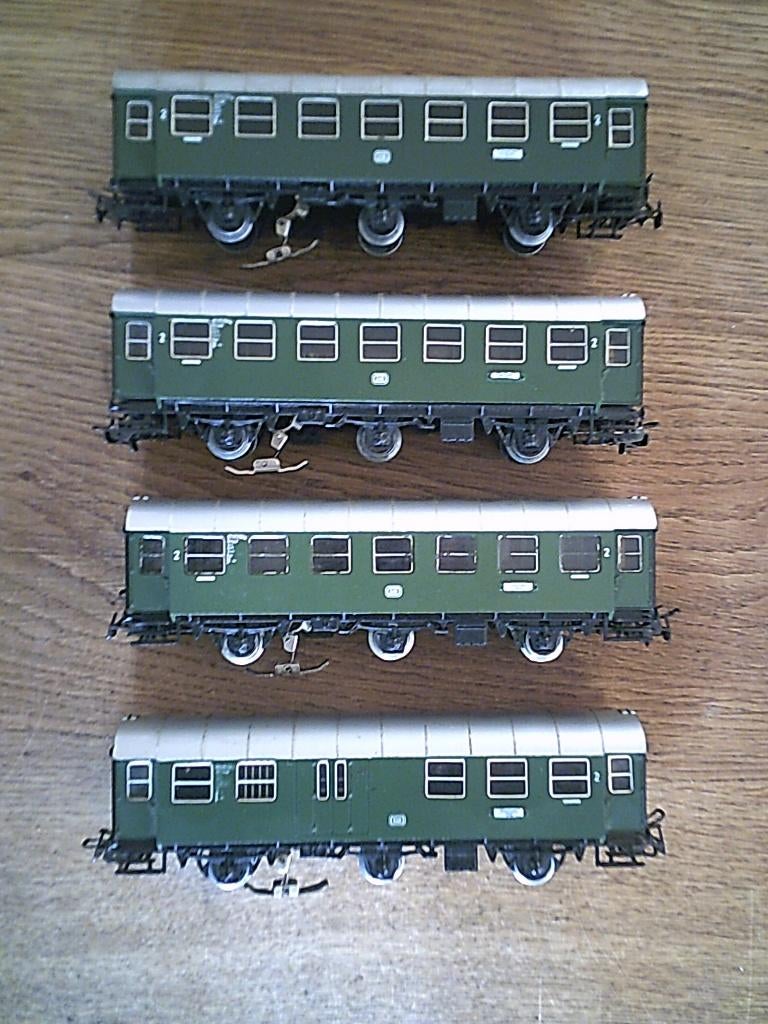 Marklin HO 4x Umbauwagen nr. 4079 - 4080 3x ovp verlichting, Wisselstroom, Gebruikt, Wagon, Ophalen of Verzenden