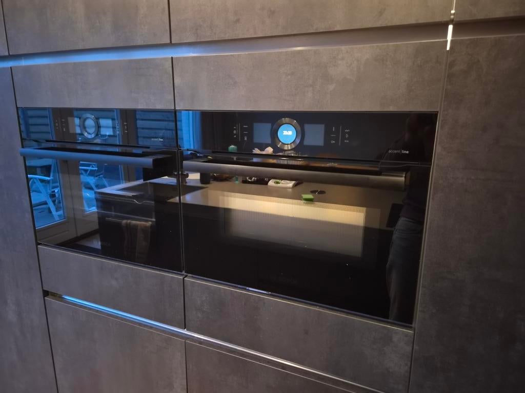 Bosch CMG836NC1 Oven Magnetron combi 45x60 cm, Gebruikt, 60 cm of meer, Oven met grill, Inbouw