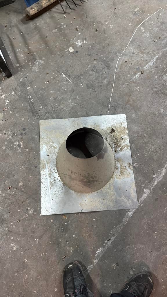 Doorvoer kachelpijp, Ophalen of Verzenden, Zo goed als nieuw, Afzuiger