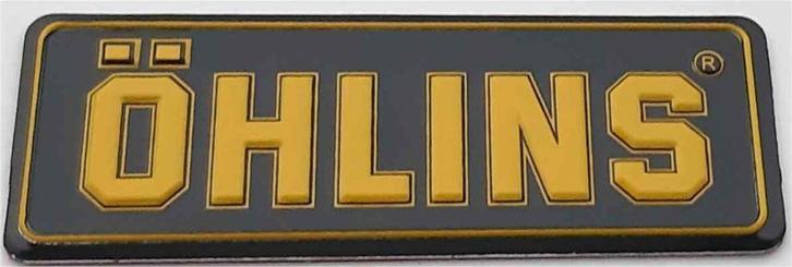 Ohlins aluminium plaatje #1, Motoren, Accessoires | Stickers, Ophalen of Verzenden