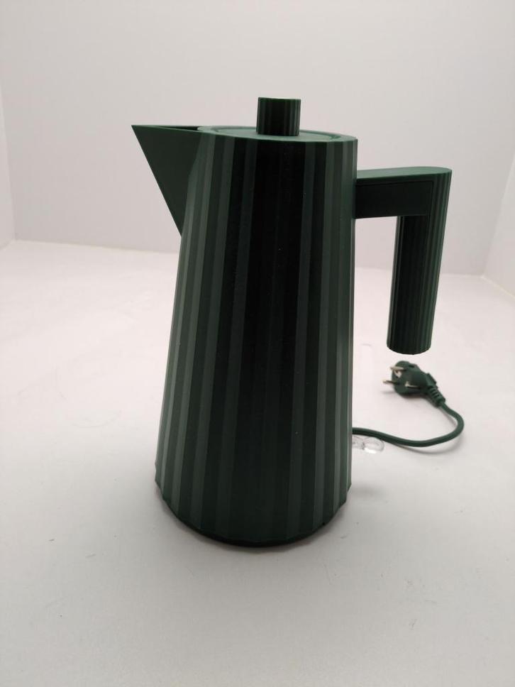 Alessi Plisse waterkoker grijs - gebruikt, Witgoed en Apparatuur, Waterkokers, Gebruikt, 1 tot 2 liter, Draadloos, Rvs, Verzenden