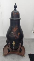 Kraantjeskan - Zwart met gouden decoratie en parelmoer, Antiek en Kunst, Ophalen of Verzenden