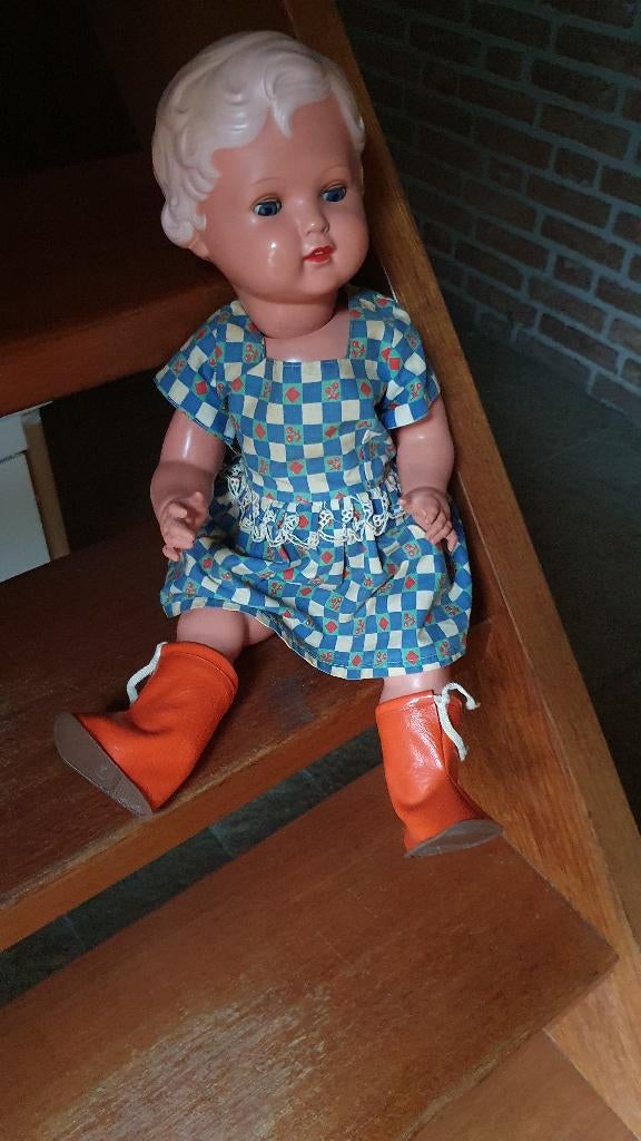 Antieke Schildpad pop in prima staat. Opsturen of opha-, Ophalen of Verzenden