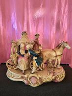 Gräfenthal beeld: Koets met paarden en figuren, Ophalen of Verzenden, Gebruikt, Overige typen