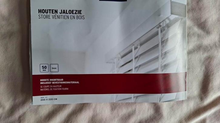 Houten witte luxaflex, Huis en Inrichting, Woonaccessoires | Etagères, Nieuw, Ophalen of Verzenden