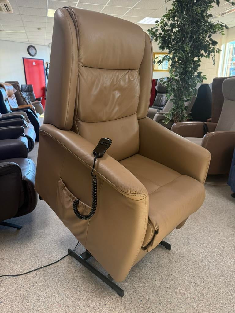 Hukla sta op stoel relax fauteuil gratis bezorging, Ophalen of Verzenden, Gebruikt, Leer, Ruim 100 modellen in alle kleuren en maten