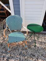 Bistrostoel Belluno Groen Kwantum 3 stuks, Tuin en Terras, Tuinstoelen, Ophalen, Zo goed als nieuw, Rotan, Stapelbaar