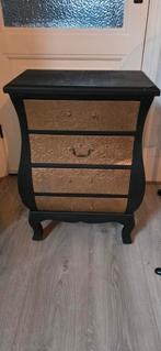 Lade kast zwart goud, Ophalen, 50 tot 100 cm, 3 of 4 laden, Minder dan 100 cm