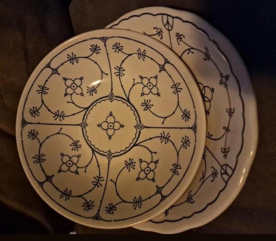 Servies set met blauw decor, Antiek en Kunst, Ophalen