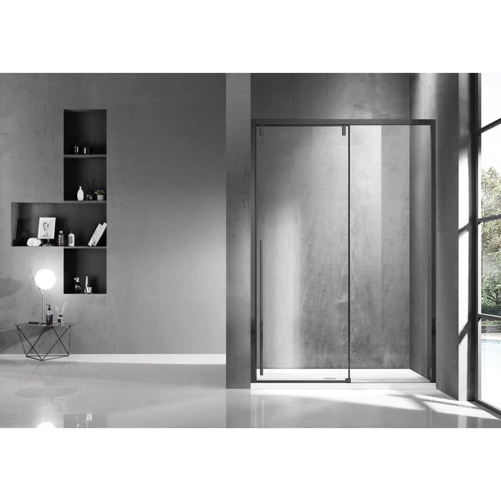 Douchewand Zwart Schuifdeur - 160x200cm, Huis en Inrichting, Ophalen, 200 cm of meer, Nieuw, Minder dan 25 cm