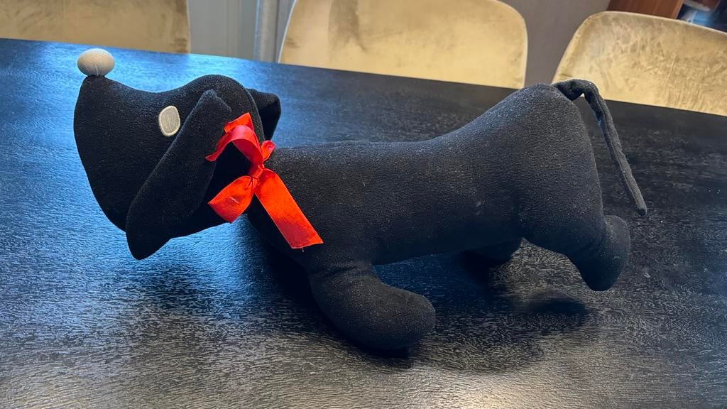 Grote Takkie knuffel - Jip en Janneke hond, Gebruikt, Overige merken, Overige karakters, Zwart