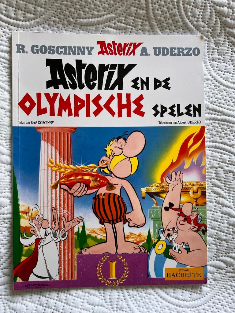 Asterix en de Olympische Spelen - Stripboek, Boeken, Stripboeken, Eén stripboek, Ophalen of Verzenden, Gelezen