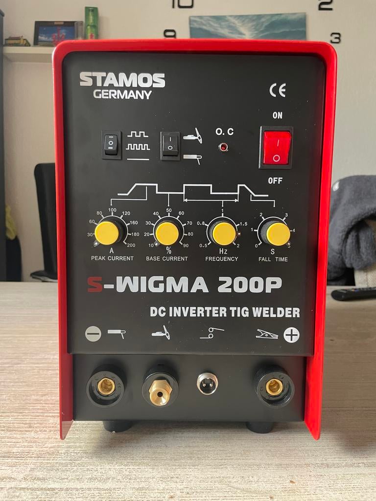 Stamos S-WIGMA 200P DC Inverter TIG Lasser - Gloednieuw, Ophalen, Nieuw, 150 tot 250 ampère, Tig