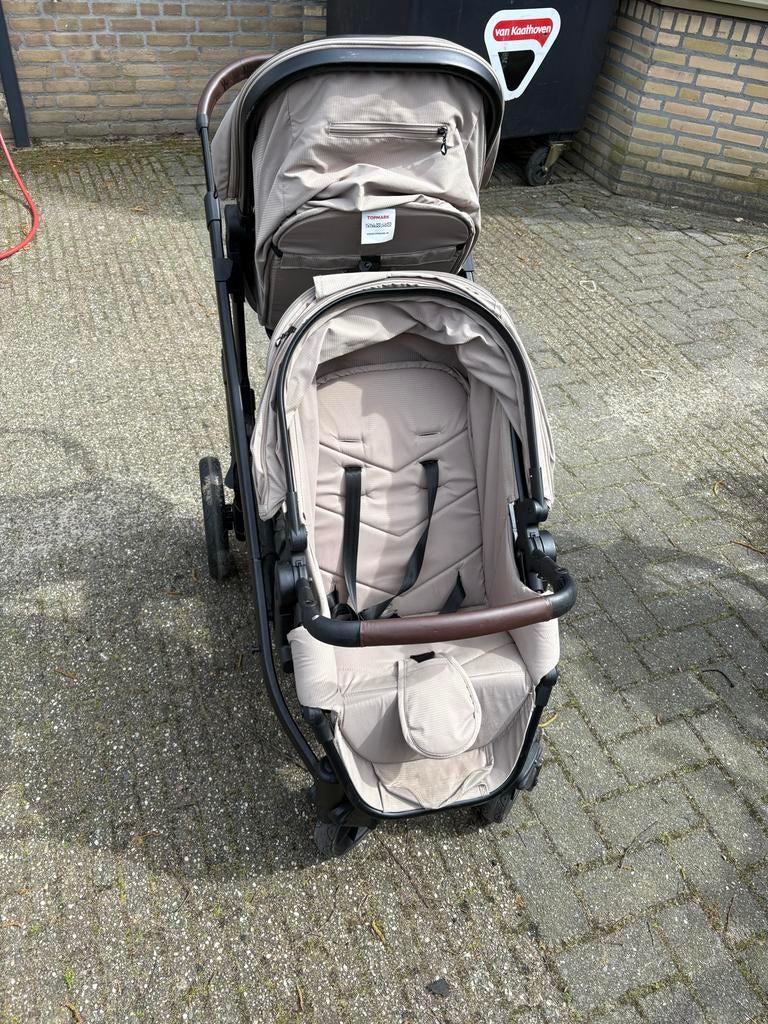 Topmark Duo Kinderwagen met Maxi-Cosi Adapters, Gebruikt, Duowagen, Ophalen of Verzenden, Kinderwagen