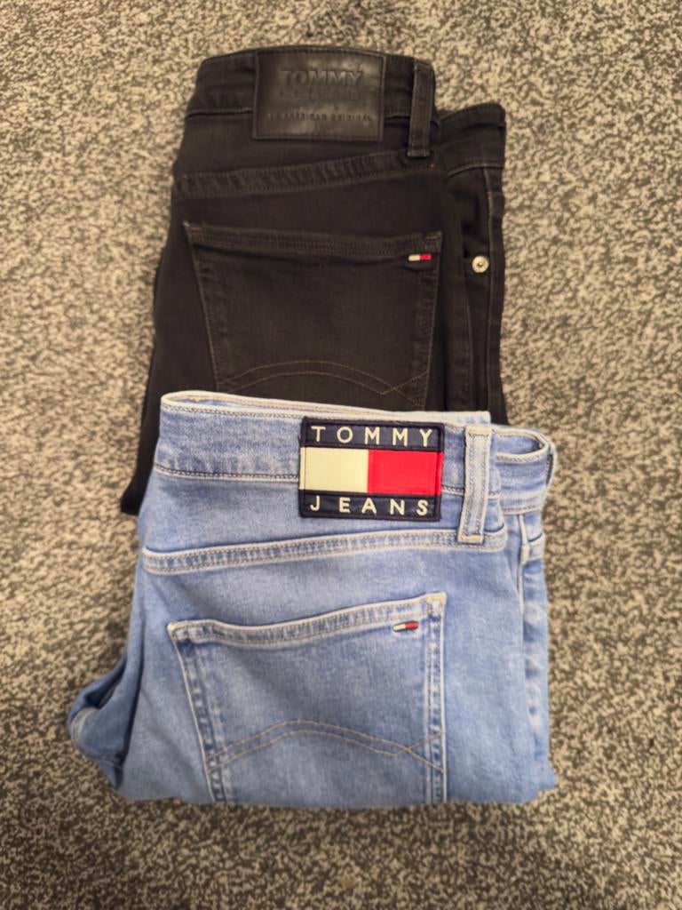 Tommy Jeans spijkerbroeken - Zwart en Lichtblauw, Ophalen of Verzenden, Gedragen, Blauw, W32 (confectie 46) of kleiner