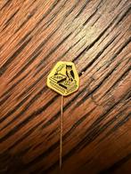 Vintage Boekhandel Sanders Speldje - Uil & Boek, Verzamelen, Speldjes, Pins en Buttons, Ophalen of Verzenden, Gebruikt