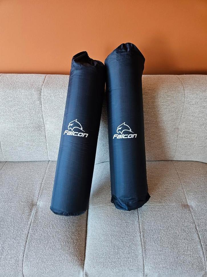 2x Falcon zelfopblazende slaapmat donkerblauw ZGAN, Caravans en Kamperen, Kampeeraccessoires, Ophalen of Verzenden