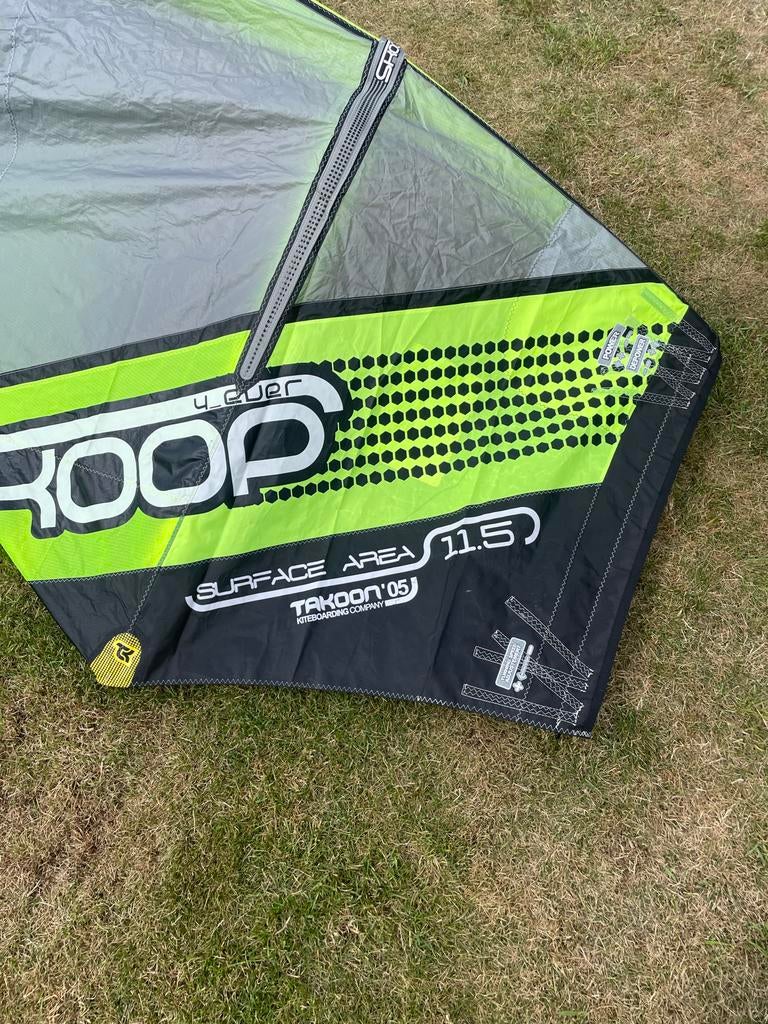 Kite skoop 11,5 m, Watersport en Boten, Windsurfen, Ophalen, Met draagtas, 7 m² of meer, Minder dan 250 cm