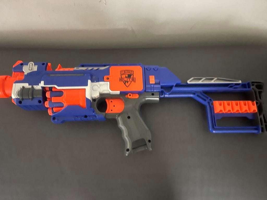 Nerf Elite Stockade (Blauw), Kinderen en Baby's, Speelgoed | Buiten | Actiespeelgoed, Ophalen of Verzenden, Zo goed als nieuw