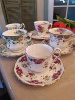 Vintage Engelse kop en schotels(5, Antiek en Kunst, Ophalen of Verzenden