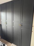 4 IKEA Pax Kastdeuren Flisberget Zwart (incl. knoppen), Ophalen, Overige materialen, Gebruikt, 200 cm of meer