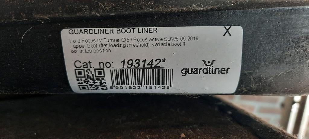 Guardliner kofferbakmat Ford Focus, Auto diversen, Kofferbakmatten, Ophalen of Verzenden