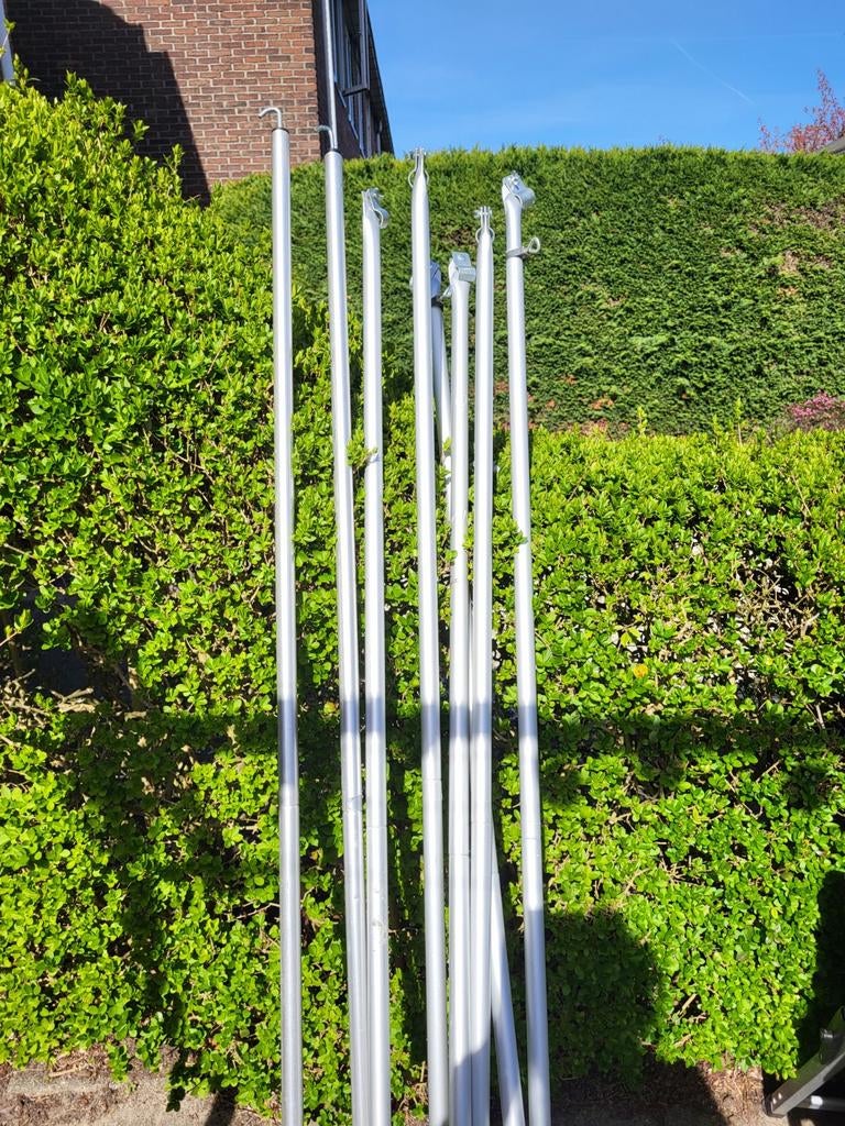 Aluminium tentstokken/Dakliggers, Ophalen