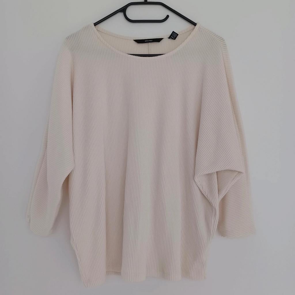 Creme witte top Vero Moda - maat XS 34, Kleding | Dames, Tops, Vero Moda, Wit, Ophalen of Verzenden, Korte mouw