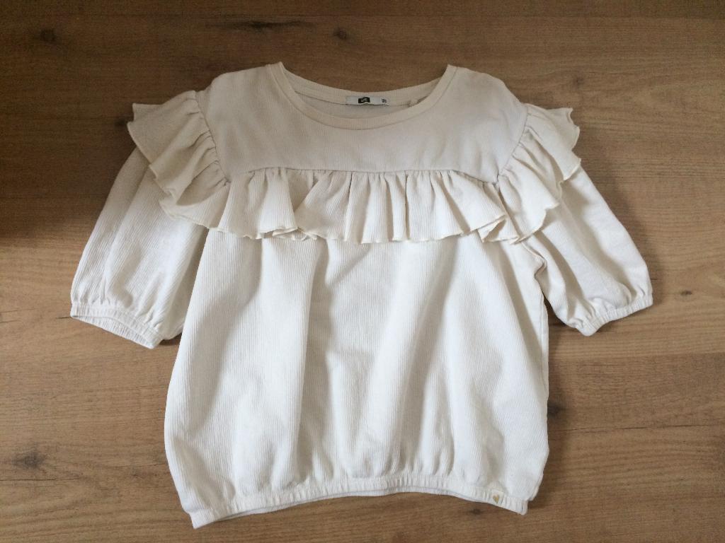 We shirt 146/152 creme - ZGAN!, WE, Meisje, Ophalen of Verzenden, Zo goed als nieuw