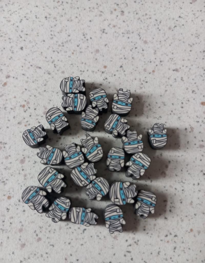 Mummie polymeer kralen, Hobby en Vrije tijd, Kralen en Sieraden maken, Ophalen of Verzenden, Nieuw, Kraal