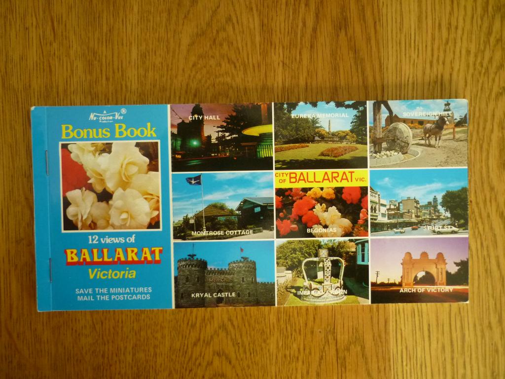 Bonus Book 12 views of Ballarat Victoria mini + ansichtkaart, Verzamelen, Ansichtkaarten | Buitenland, Ophalen of Verzenden, 1980 tot heden