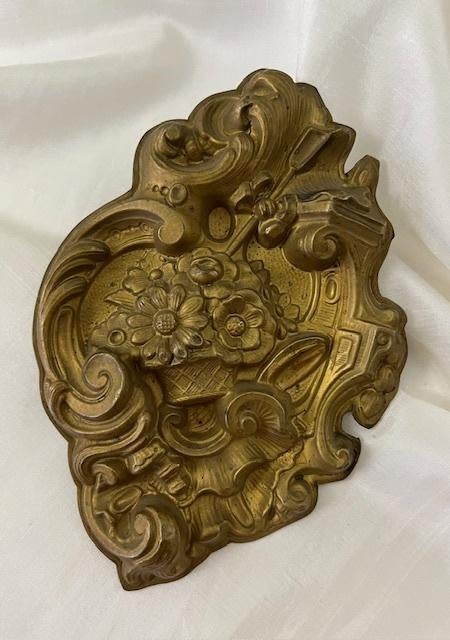 Antiek Frans bloemen Ormolu ornament Bronze Doré, Ophalen of Verzenden