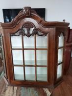 Oud vitrine hang kastje, Huis en Inrichting, Kasten | Vitrinekasten, Gebruikt, Minder dan 100 cm, 25 tot 50 cm, 50 tot 100 cm