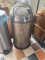 Wesco prullenbak met push-klep, Huis en Inrichting, Woonaccessoires | Prullenbakken, Ophalen, Gebruikt, 30 tot 40 liter, Metaal