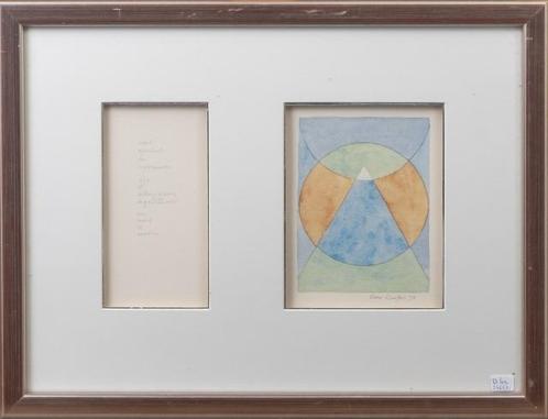 Aquarel van Olav Cleofas Van Overbeek (1946), Antiek en Kunst, Kunst | Overige Kunst