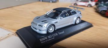 Minichamps 2001 BMW M3 GTR street Silver with carbon roof beschikbaar voor biedingen