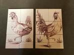 Tegeltableau kip /haan, Ophalen of Verzenden