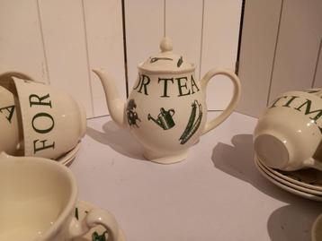 Wood and Sons Coffee en Tea servies Garden zwart en groen. beschikbaar voor biedingen