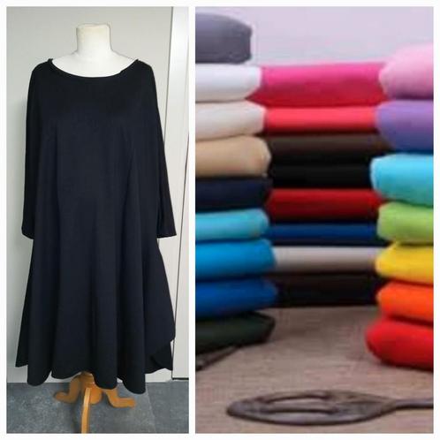 jurk tricot vanaf 105cm 46 48 50 52 54 56 58 60 62 64, Kleding | Dames, Grote Maten, Nieuw, Jurk, Groen, Ophalen of Verzenden
