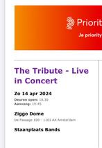 2 tickets voor The Tribute Live in Concert zondag 14 april, Twee personen