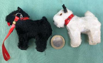 Vintage Miniatuur Scottie & West Highland Terrier beschikbaar voor biedingen
