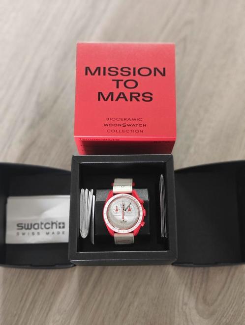 # Swatch Omega Moonswatch Speedmaster # Mission to Mars #, Sieraden, Tassen en Uiterlijk, Horloges | Heren, Zo goed als nieuw