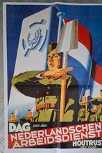 Oorlogskrant Poster: Nederlandse Arbeidsdienst, Verzamelen, Ophalen of Verzenden, Nederland, Foto of Poster