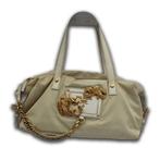 Prada tas Animalier nylon beige/goud, Verzenden, Gebruikt, Beige, Handtas