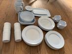 Mepal retro vintage Servies 6 personen blauw - 46 delen, Ophalen of Verzenden, Overige typen