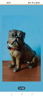 Bernard bloch mopshond terracotta aardewerk tabakspot, Antiek en Kunst, Ophalen of Verzenden