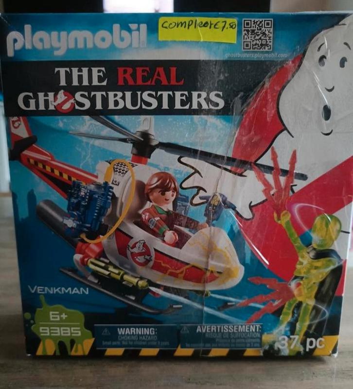 Playmobil Ghostbusters helikopter, Kinderen en Baby's, Speelgoed | Playmobil, Zo goed als nieuw, Complete set, Ophalen of Verzenden