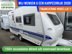 Hobby De Luxe 400 KB VOORTENT + 4 PERS + STAPELBED, Caravans en Kamperen, Caravans, Hobby, Bedrijf, 750 - 1000 kg, 5 tot 6 meter