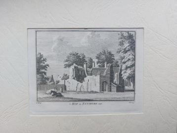 288 / Hog van Rynsburg - Rijnsburg Gravure uit 18e eeuw beschikbaar voor biedingen